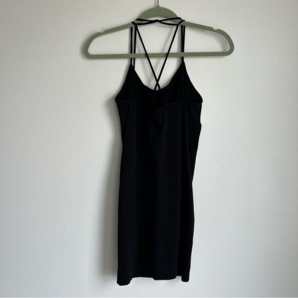 Floreat Strappy Seamless Slip Dress in Black - S - Picture 3 of 7